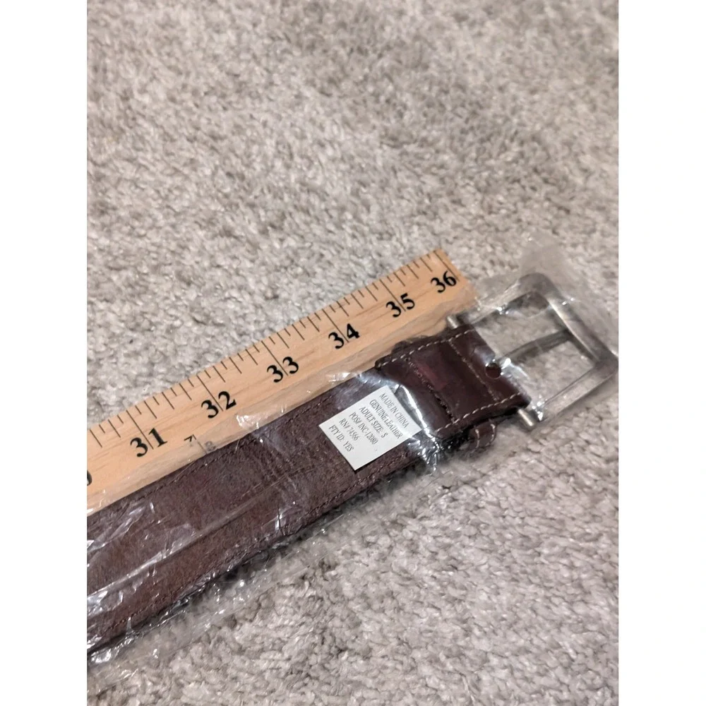 Marlboro Gear 99 Belt Mens Brown Genuine Leather Vintage Western‎ Goin To Ranch